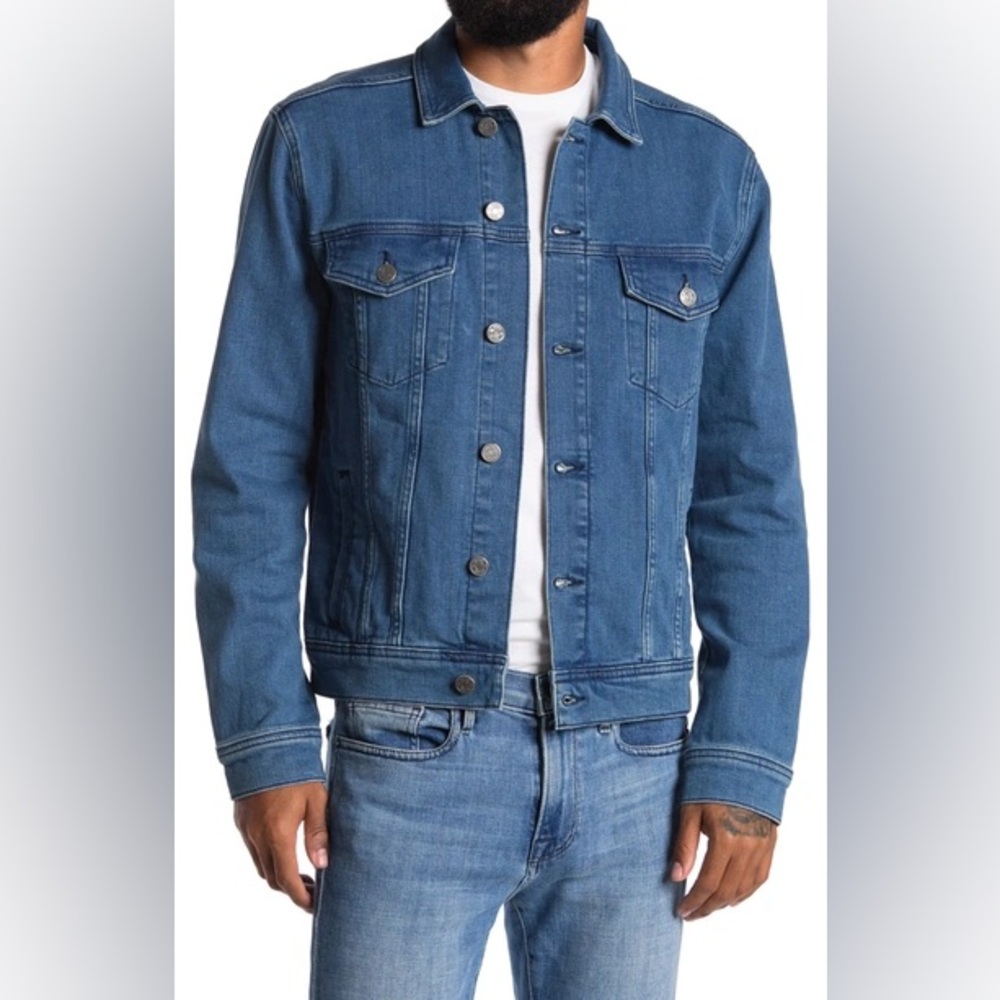 Reiss Frazer Denim Jacket Size S in Light Wash